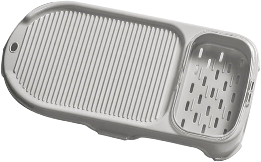 Thickened Washboard Skid-resistant Laundry Holder for Hand Washing Portable Travel Soap Holder Grey
