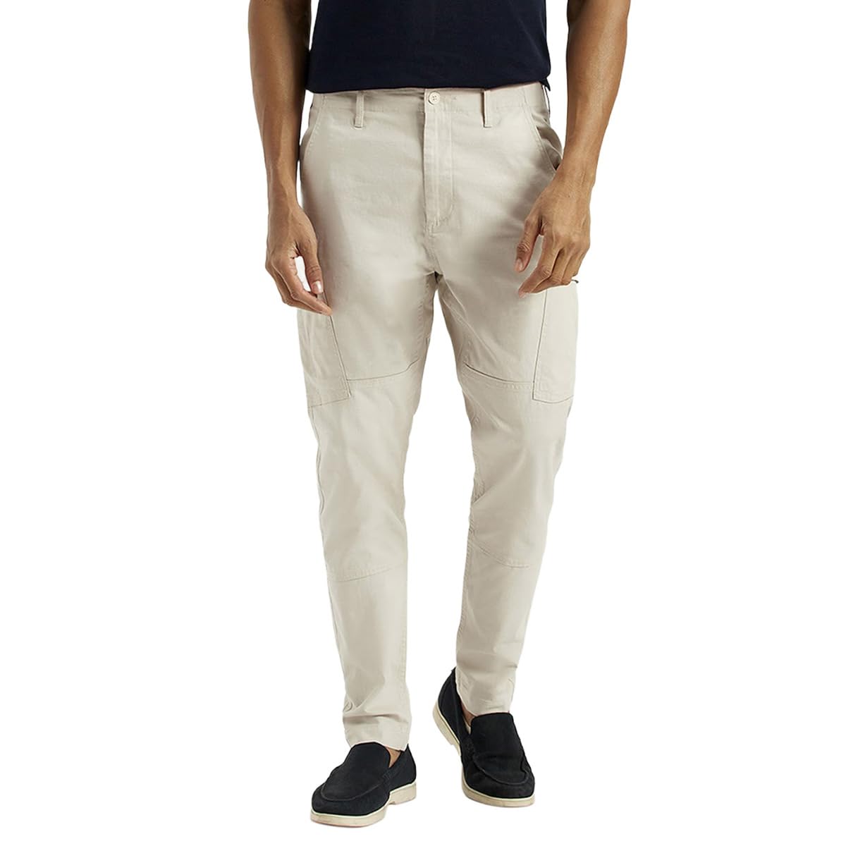 levi's Men's Beige Slim Fit Mid Rise Cargo Trousers, 001SZ-0004, 34-picture-12