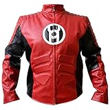 Geranimo Couture Gardner,s Green Lantern | Red Lantern Halloween Jacket, Faux Leather Jacket Red Lantern, XL