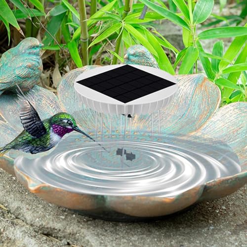Agitador de agua solar atractivo para llenar de aves cantoras su terraza y jardín 6