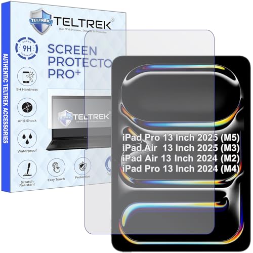 TELTREK Screenguard Compatible With Apple iPad Pro 13 2025/2024 [8 / 7th Gen, M5/M4] & iPad Air 13 Inch 2025/2024 [7/6th Generation, M3/M2 Tab] Screen Guard Not a Tempered Glass Screen Protector