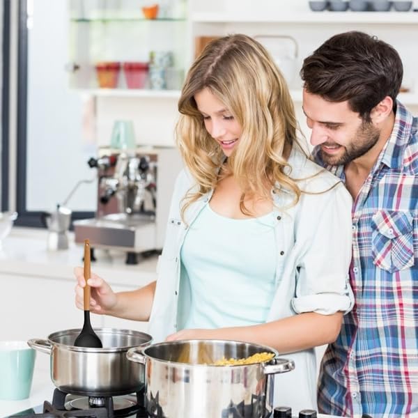 Miniatura 5 de Cooking Utensils Set- 35 PCs Kitchen Utensils with Grater,Tongs, Spoon Spatula &Turner Made of Heat Resistant Food Grade Silicone and Wooden Handles