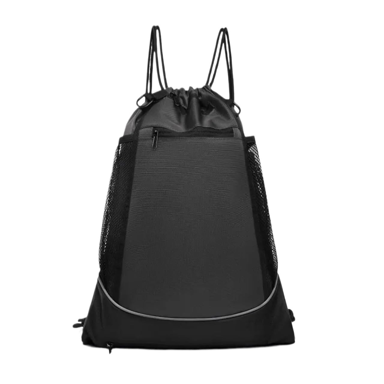 Basketball-Tasche Tragbare Outdoor-Sport Basketball Fußball Volleyball Lagerung Rucksack Tasche Kordelzug Rucksack Tasche Sport Ball Tasche Mesh Beutel(Grey)