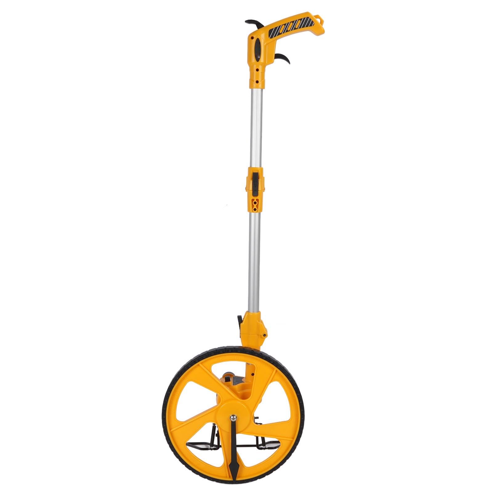 Alomejor Rueda de Medición, Doble Plegado, Portátil, Herramienta de Medición de Distancia Precisa para Trabajadores de la Construcción, ABS Resistente, 0-9999,9 M