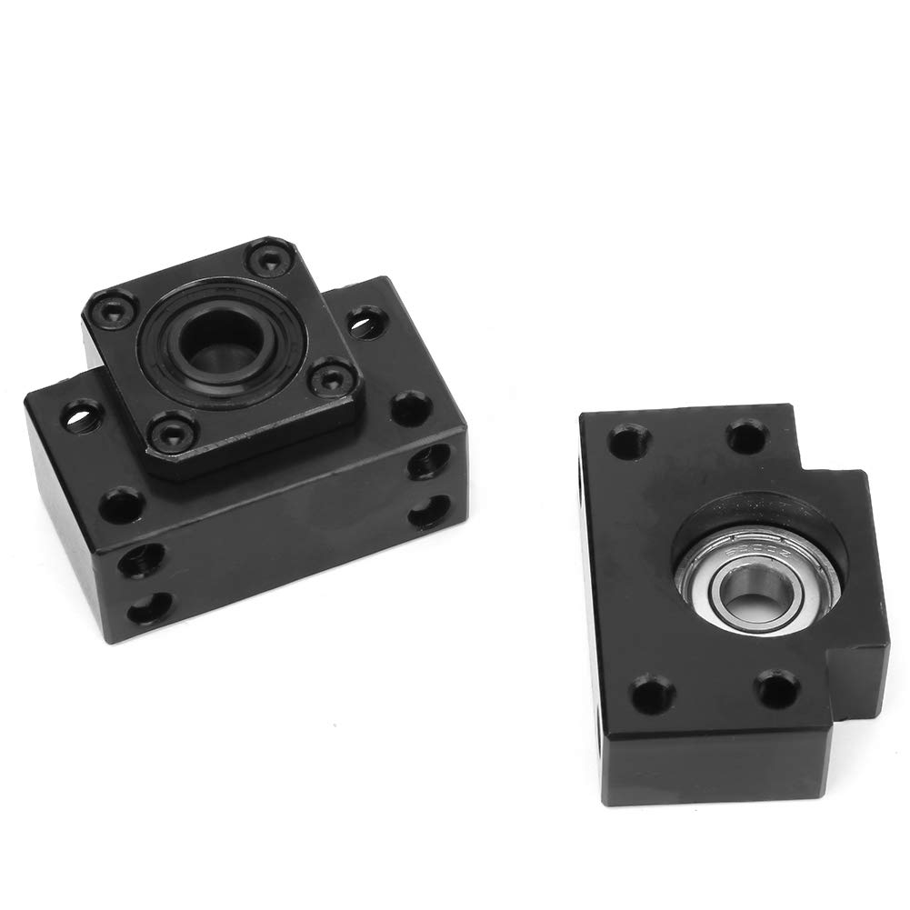 SFU1605 Jeu de vis à billes en acier inoxydable 600 mm Mouvement linéaire de haute précision BK12 BF12 Prend en charge un coupleur de 6,35 x 10 mm pour les machines de mesure de