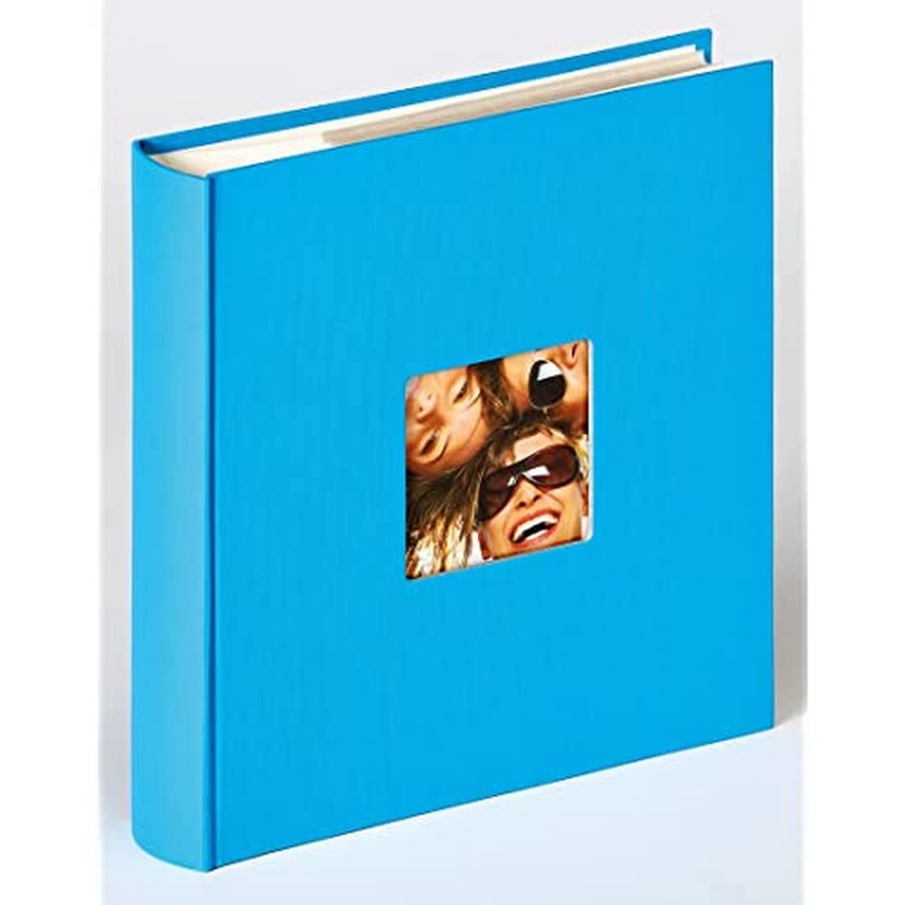 walther design Fotoalbum oceanblau 200 Fotos 13 x 18 cm Memo-Einsteckalbum mit Cover-Ausstanzung, Fun ME-116-U
