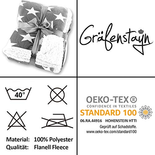 Gräfenstayn® Coperta in pelle di agnello Sherpa