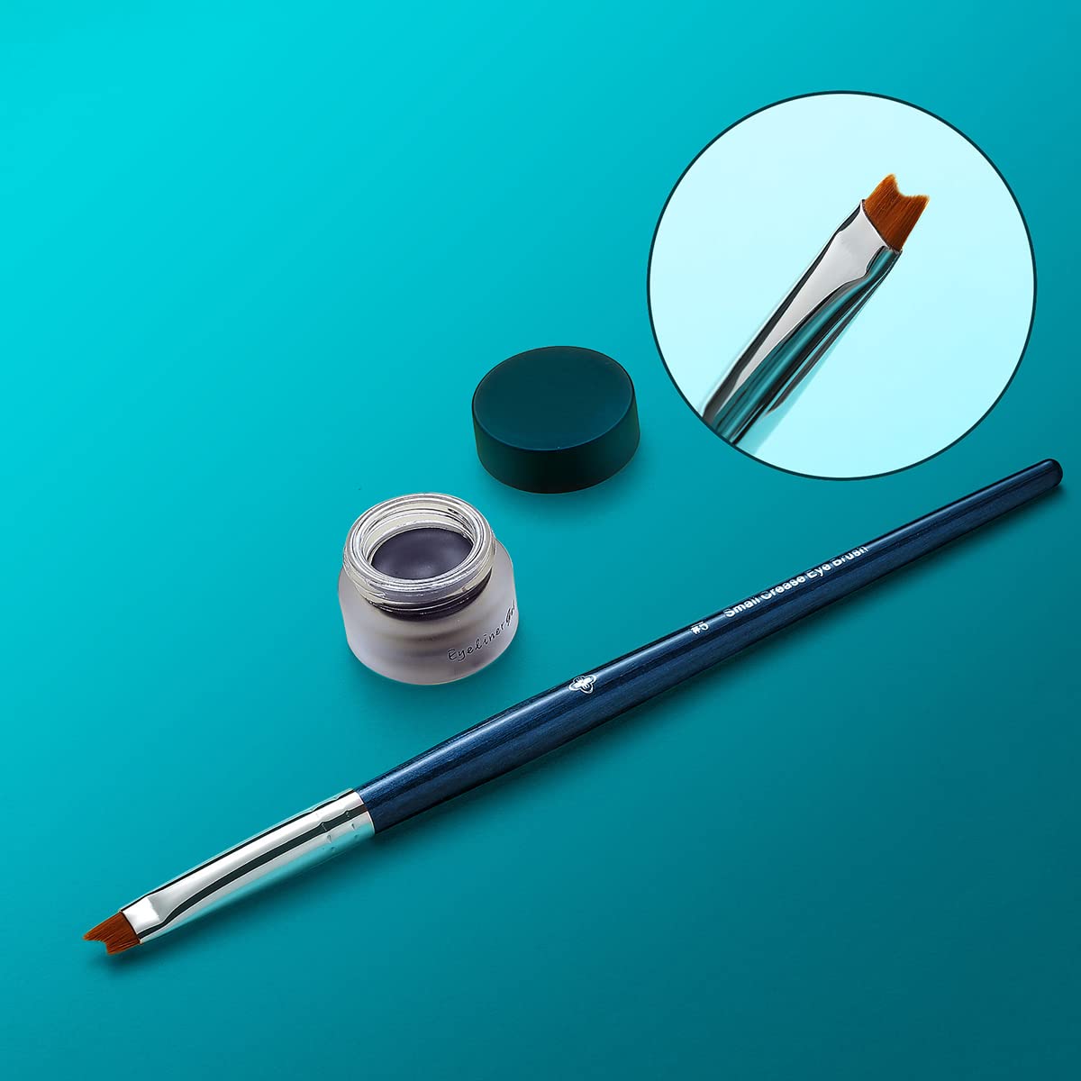 Eyeliner Brush Ultra Thin Slanted Flat Fine Angled Liquid Gel Liner Winged Eye Makeup Brushes Set 5 Pieces Pencil Point Precision Detailsed Brushes with Ultra-fine Cruelty Free Bristles Perfect Powder,Liquid and Gel Cream Applying Brush for Eye Makeup (Sapphire Blue) : Beauty & Personal Care