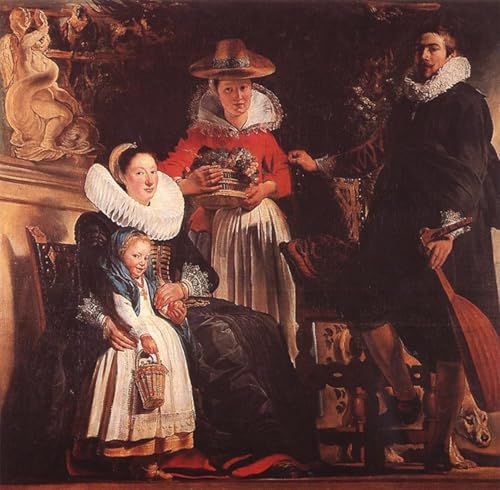 Impression sur toile d'art Jordaens tableau de maître aux finitions soignées