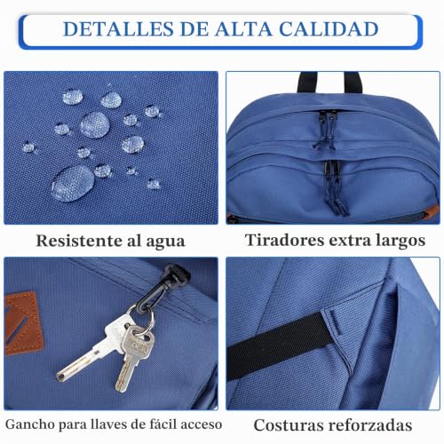 Mochila de adolescente para libros y portátil que alivia el peso en la espalda 5