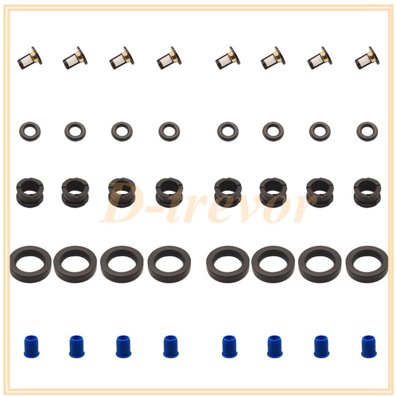Fuel Injector Repair Kits For 16406-ZW5-000 For Honda Outboard MP7770 4 Stroke BF115-130HP - (Color: 8 piece set)