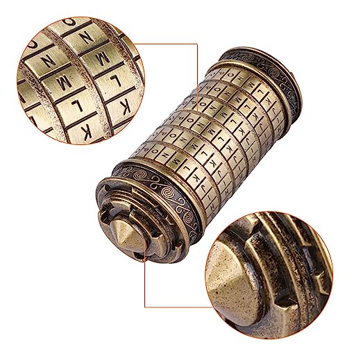 Cryptex, Secret Box Kod z Ukrytymi Przedziałami Kod Mini Kryptex Puzzle Puzzle Fajne Romantyczne Urodziny za Pudełko na Prezenty