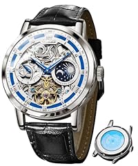 Black Strap Blue Dial