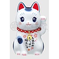 Amazon.co.jp: 彩堂窯(Saidougama) 置物 白 6cm 薬師窯 染錦 ひと