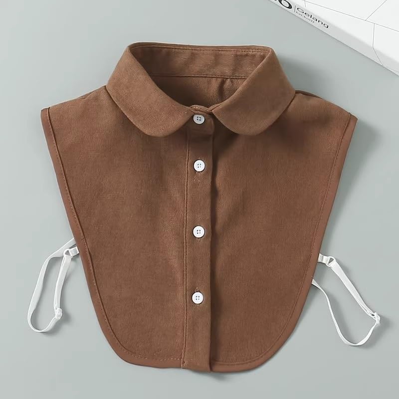 Colletto for Camicia a metà Corpo con Base Multifunzionale da Donna, Temperamento alla Moda, Colletto Finto Versatile per Maglioni