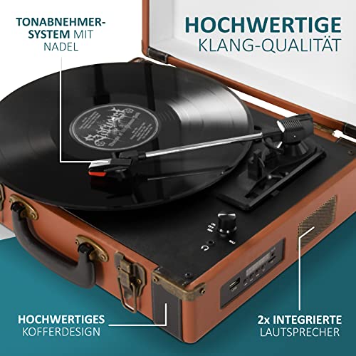 Valise pour tourne-disque | Bluetooth | USB | Line-Out | AUX IN | Micro SD | Tourne-disque | Tourtable | Platine disque… - Les Beatles, Paul McCartney, John Lennon, RIngo Starr, George Harrison Valise pour tourne-disque | Bluetooth | USB | Line-Out | AUX IN | Micro SD | Tourne-disque | Tourtable | Platine disque… – Image 8