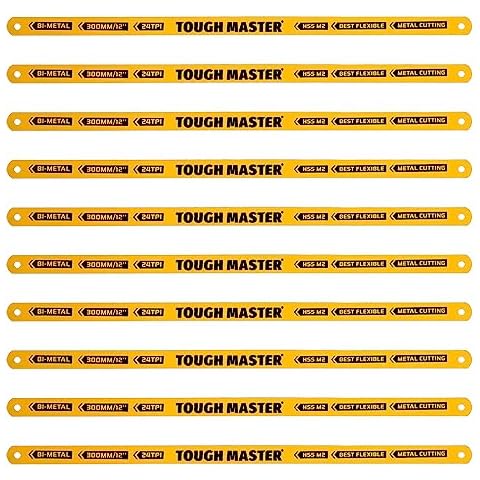 TOUGH MASTER 12" Bi-Metal Hacksaw Blades Set Cover
