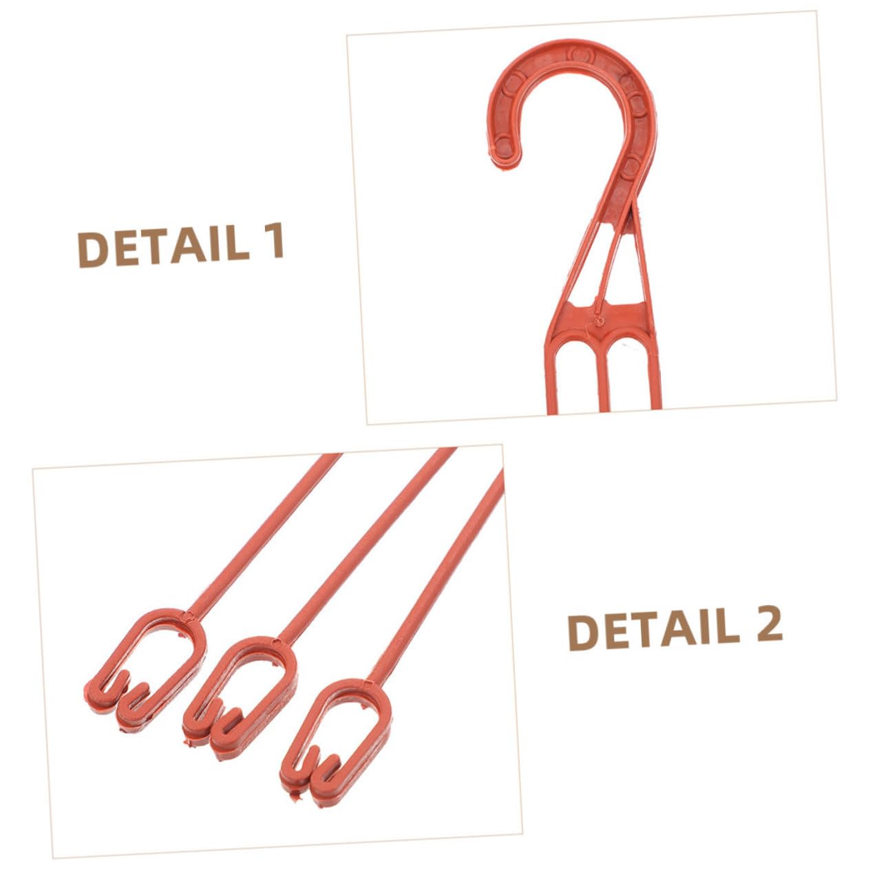BESPORTBLE 3 Ensembles Lot De 3 Crochets Pour Pot De Fleurs Suspendus Pothos 30 Pièces Crochet Rouge Ej370 Crochet Pratique Pour Pot De Fleurs Crochets Pour Pot De Pépinière 30 pièces * 3