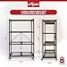Origami Foldable 4-Shelf Storage Rack, Large, Brown