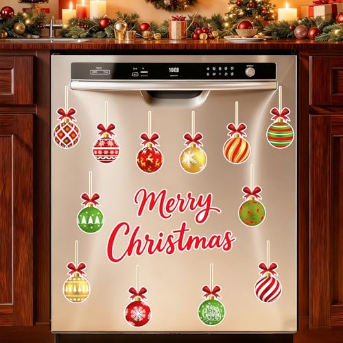 Imanes Navideños Decorativos 16 Pzs Bolas para Refrigerador miniatura 1