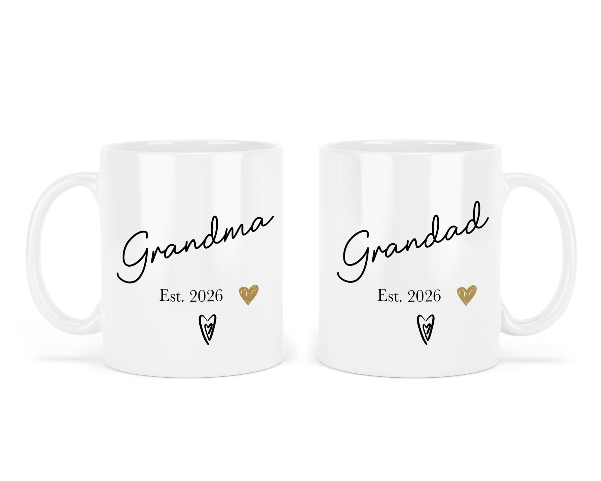 Grandma Grandad Mug Set, Personalised Grandma And Grandad Mug, Pregnancy Announcement, Baby Shower Gifts, New Grandparents Gift, Baby Reveal - UK - View #8