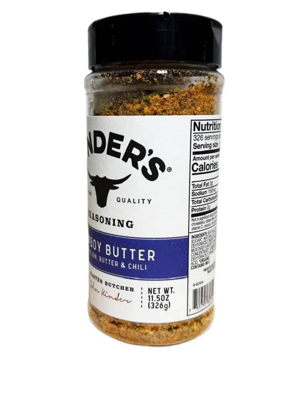 Kinders Seasoning Cowboy Butter with Dijon, Butter and Chilli 11.5 oz - Large Size (2 Packs)