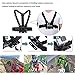 TEKCAM 4 in 1 Chest Strap and Head Mount for Gopro Hero 12, 11, 10, AKASO EK7000, Brave 4, V50, Dragon Touch, WOLFANG Action Cameras
