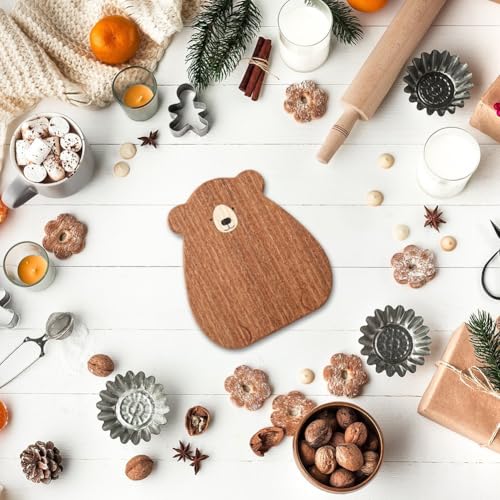 Ours mignon planche à découper en bois cadeau idéal pour crémaillère - 5