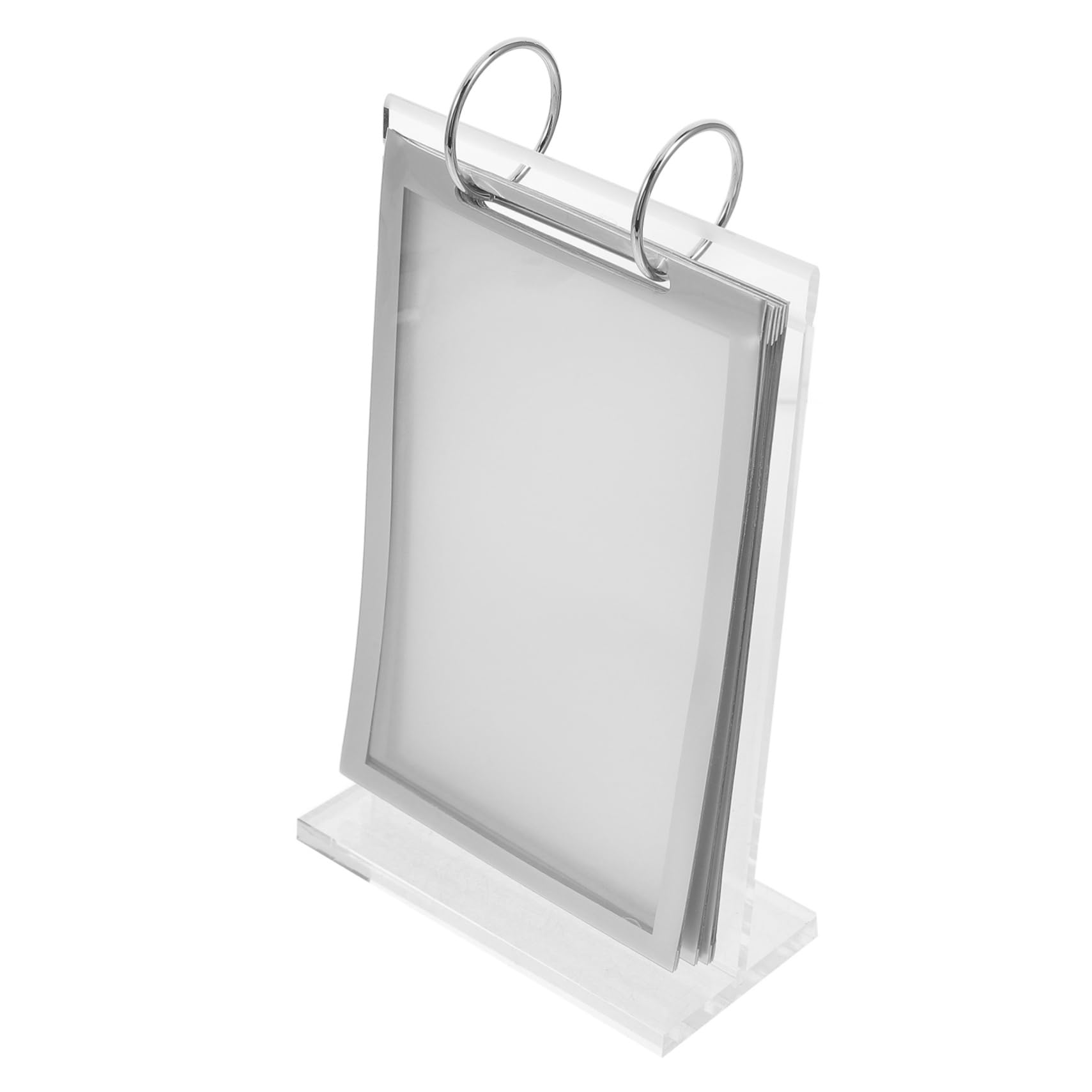 Expositor De Acrílico Transparente Expositor De Menús Abatible Para Restaurantes Portamenús Con Base Soporte Para Menús