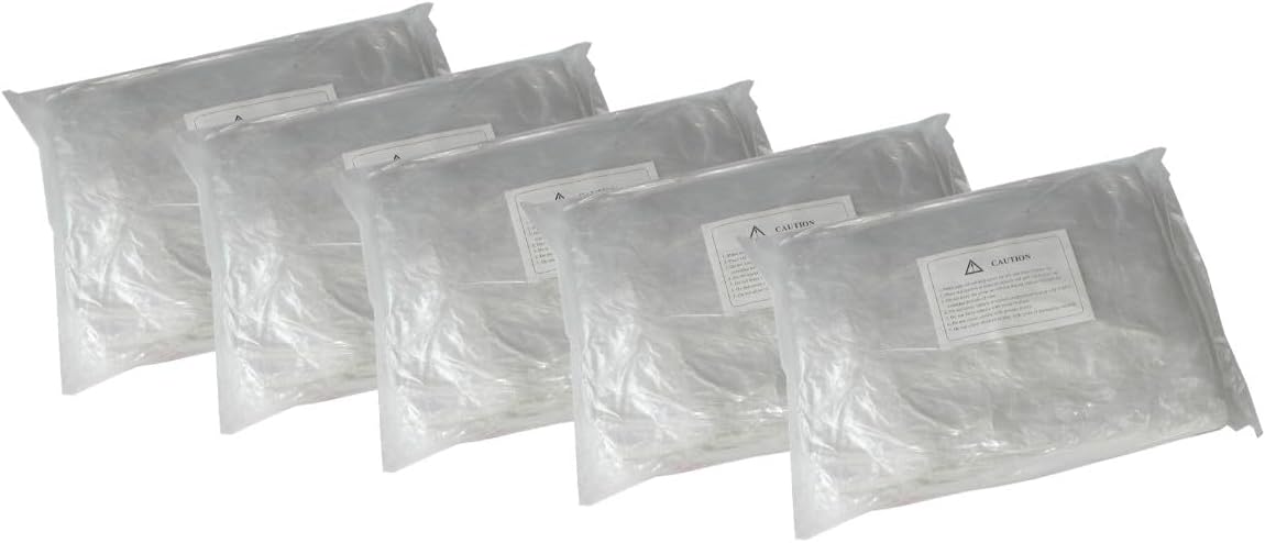 Inline Tube Plastic Car Cover, 5pc