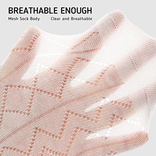 Kids Socks Mid-Calf Ribbed Cuffs Crew Socks Knit Mesh Solid Cotton Classical Socks for Kids 4 Pairs4