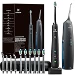 Idropulsore e Spazzolino Elettrico 2 in 1 – Kit di Pulizia Orale con Irrigatore Dentale Portatile e Spazzolino Sonico – IPX7, 3 Modalità Acqua, 4 Modalità Spazzolamento per Igiene Orale Completa