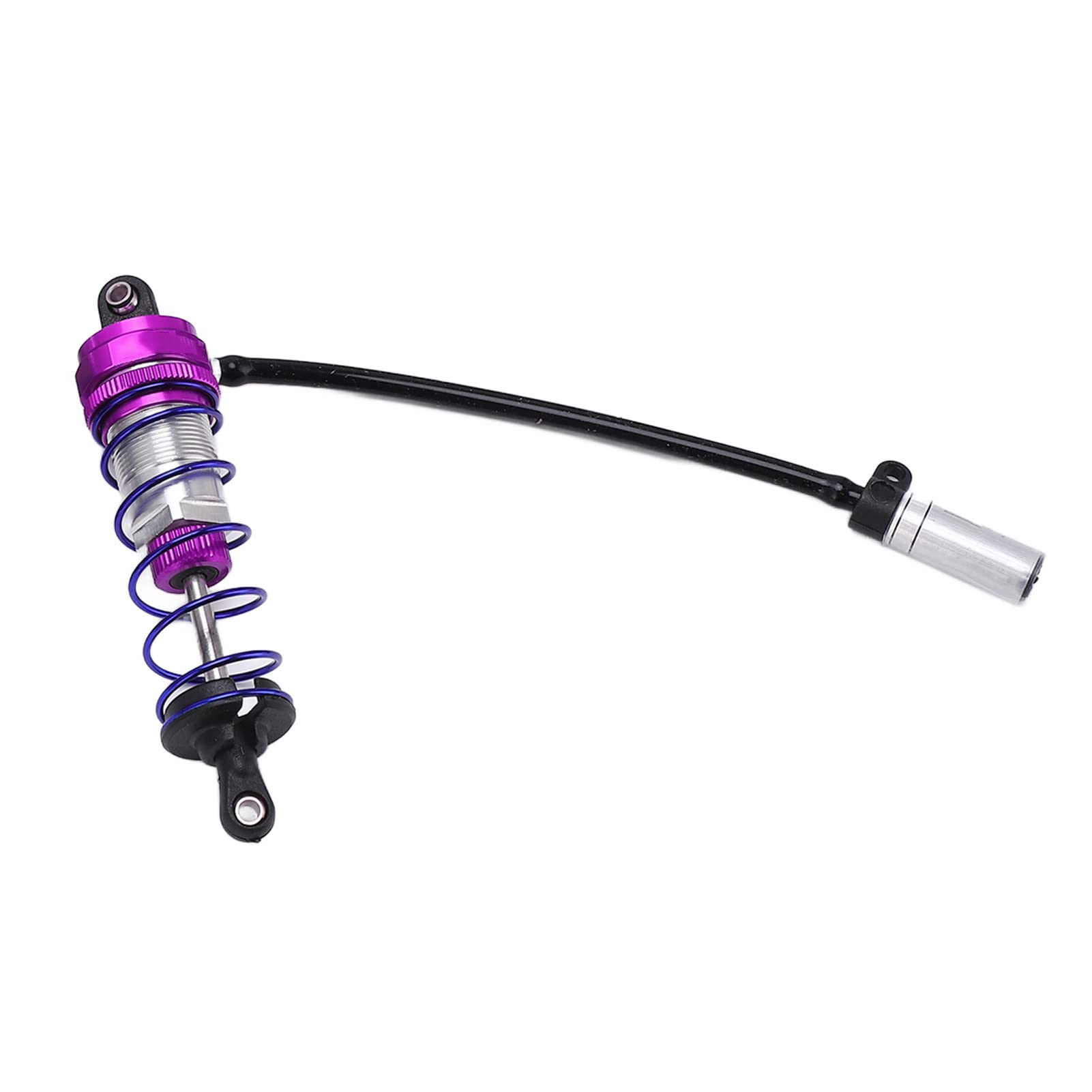 Amortyzator ze stopu aluminium regulowany olej 92mm przód 105mm tylny amortyzator samochodowy RC do samochodu 1/10 RC (fioletowy)