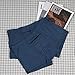 LUEXBOX Pocket Underwear for Men with Secret Hidden Pocket, Travel Boxer Briefs, XX-Large Size 2 Packs (Blue)