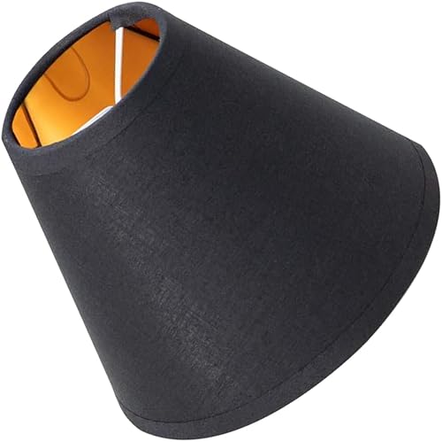 Miniatura 6 de OSALADI Pantalla de tela de barril de 3 piezas, pantalla de barril para lámpara negra, decoración del hogar, lámpara de pie, pantalla de tela para