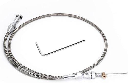 Kit de cable de acelerador LS trenzado de acero inoxidable de 36", cable de acelerador ajustable compatible con motor ChevroletChevy LS1 97-07 4.8L