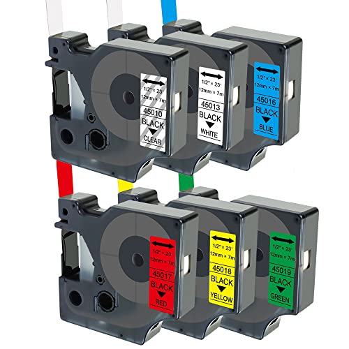 Teland 6 nastri per etichettatrice, compatibile