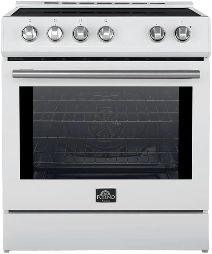 FORNO โ Leonardo Espresso 30-inch Slide-In Electric Induction in White