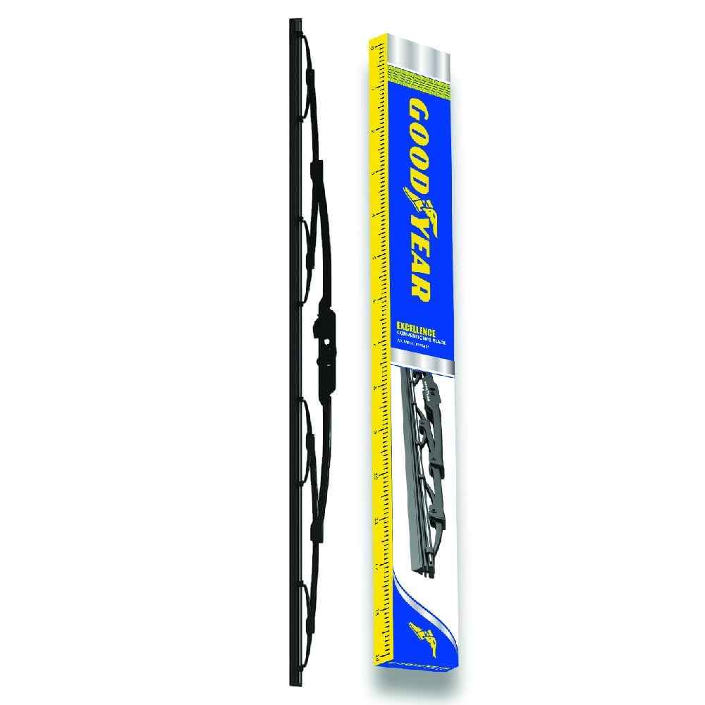 GOODYEAR Wiper Blades For Car - 14 Inch | Advanced Nanotech Graphite-Coated Rubber for Smooth Operation | With Universal Adaptor Socket For Windshield - Black-image-27