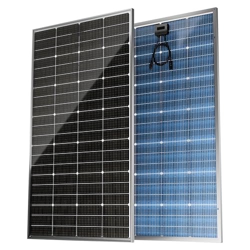 Image of Epoch 200W Bifacial Solar Panels,16BB 12/24 Volt Monocrystalline Solar Panel, High-Efficiency Waterproof Solar Module for RV Camping, Boat, Marine,Off-Grid (200w Single)