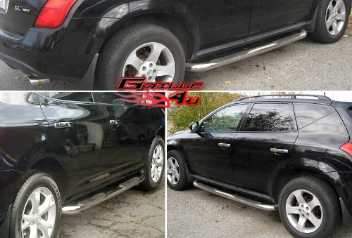 APS NB-N3083S Mirror Polished Nerf Bar Bolt Over for select Nissan Murano Models