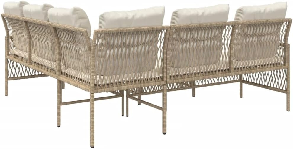 Patio Sofa Set Beige Furniture Set