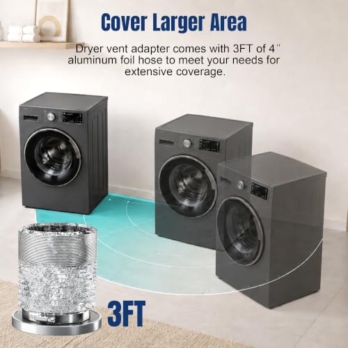 Image of Magnetic Dryer Vent Connector Kit Dryer Vent Hose Coupling Quick Connector
