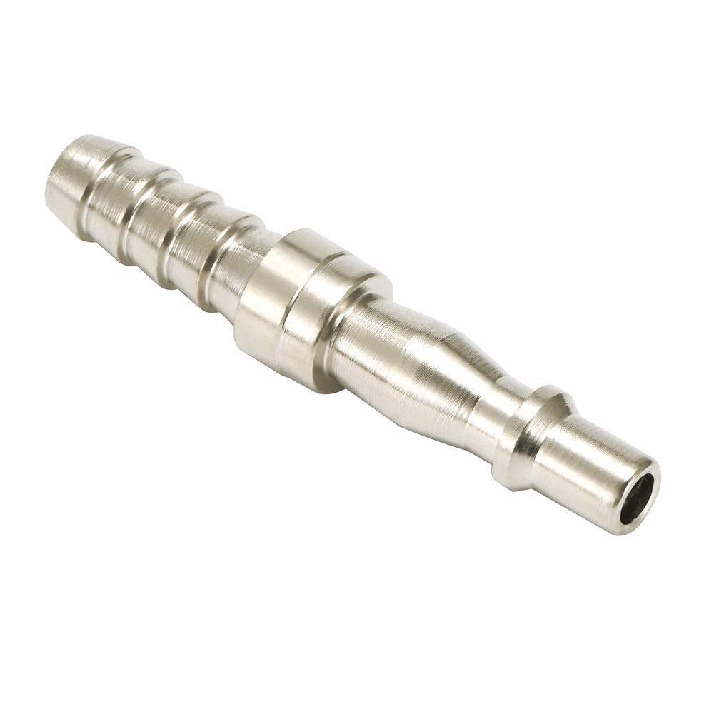 Conector para herramientas hidráulicas (4 unidades, 1/4 pulgadas (0,6 cm), BSP, macho y hembra) liberación rápida, plateado