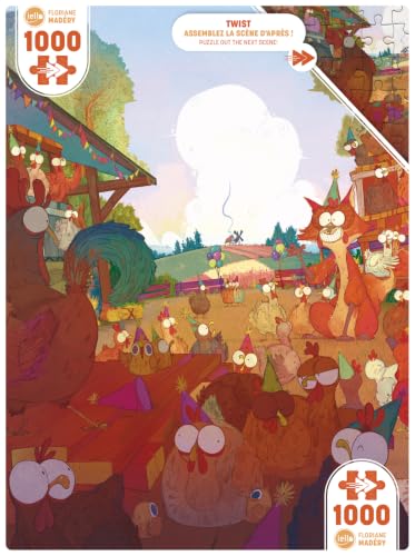 Puzzle 1000 pièces Iello Twist Chicky Fox - vue 3