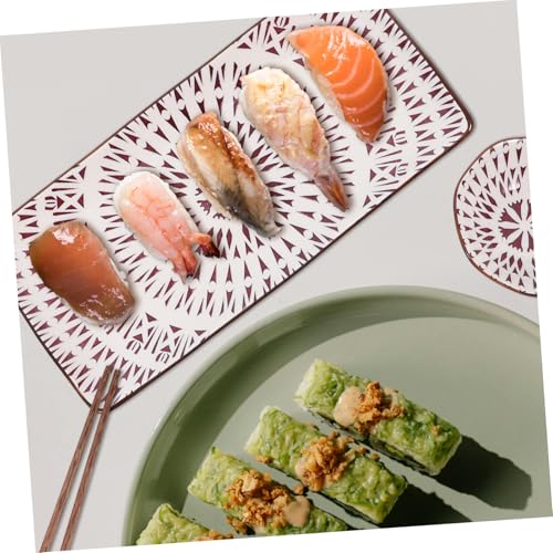 Set de 2 platos japoneses cerámicos estilo sushi miniatura 6
