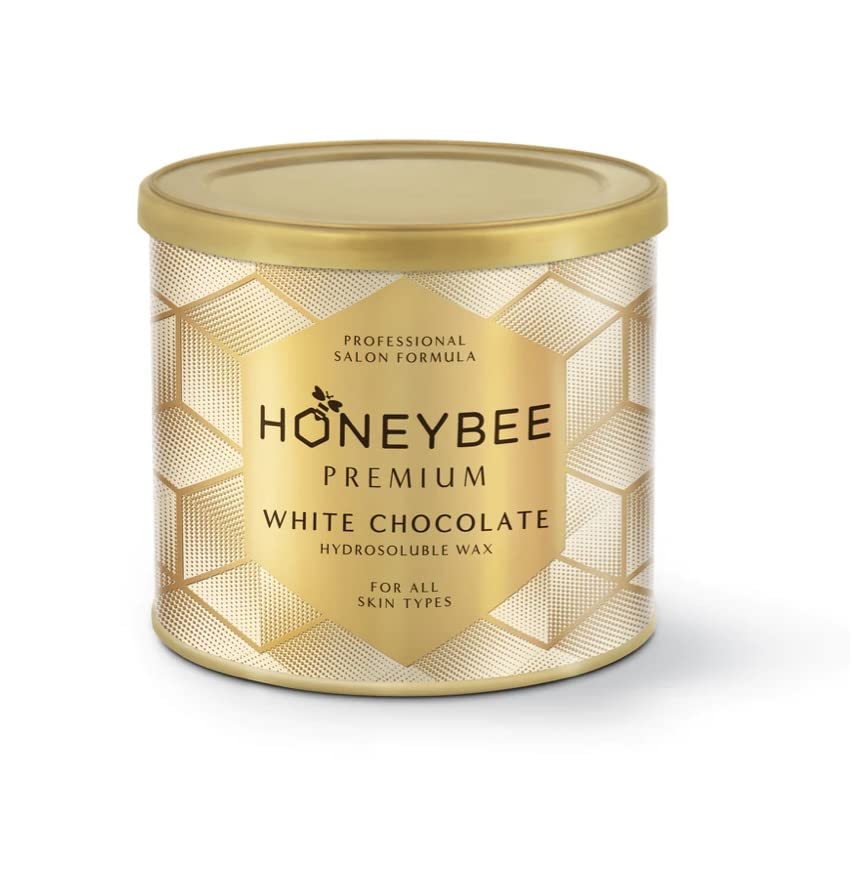 Honeybee Premium Vegan White Chocolate Strip Wax | Creamy Formula | Natural, chemical free wax for Legs, Arms, Underarms, Bikini | At Home Quick and Easy Hair Removal For Men & Women
