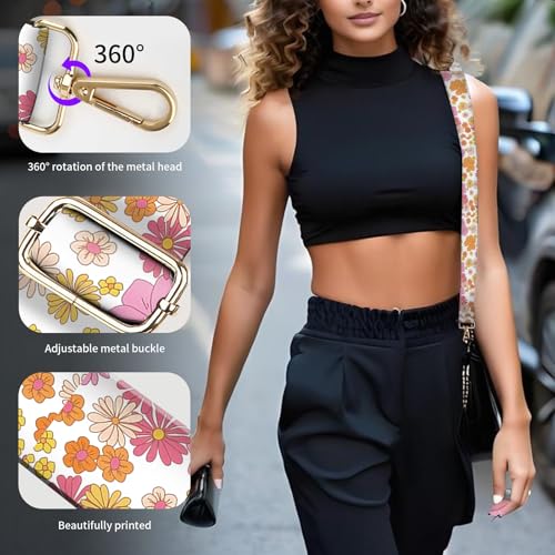 Image of Wide Purse Strap Replacement Crossbody, Funny Shoulder Strap Adjustable, Cute Bag Strap for Women Guitar Purses