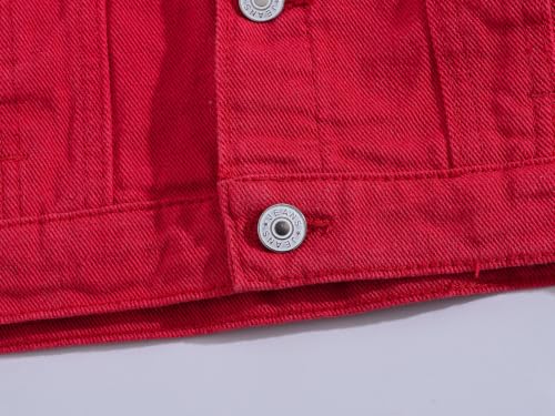 Image of Men's Sleeveless Ripped Denim Vest Casual Slim Fit Button Down Jeans Vests Jacket