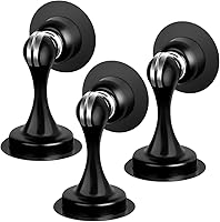 Vista 7 de Tope magnético de puerta, topes de puerta autoadhesivos, cierre magnético para puerta, tope de puerta de acero inoxidable de níquel cepillado sin